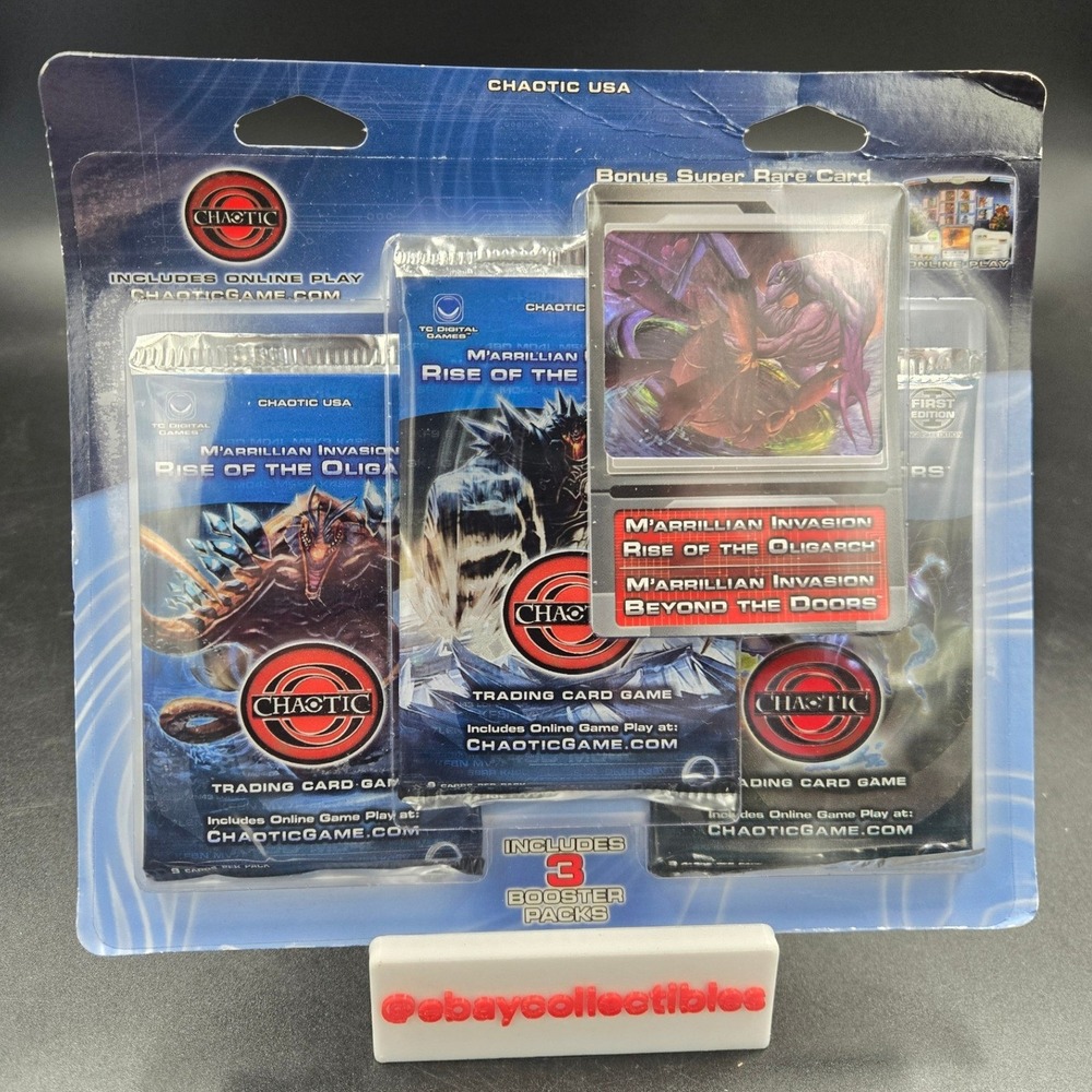 Chaotic TCG M'arrillian Invasion Rise of the Oligarch 3 Booster Pack Blister
